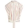 3.1 Phillip Lim Striped Stand Collar Top