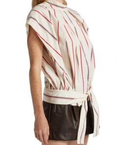 3.1 Phillip Lim Striped Stand Collar Top -See by Chloé And 3.1 Phillip Lim Sales unnamed file 1073