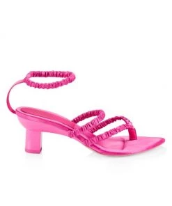 3.1 Phillip Lim Cruz Ruched Ankle-Strap Sandals Carnation -See by Chloé And 3.1 Phillip Lim Sales unnamed file 1079