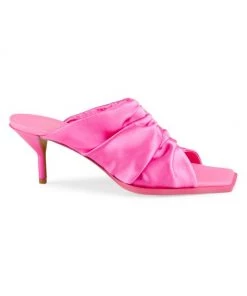 3.1 Phillip Lim Georgia Ruched Satin Mules Carnation