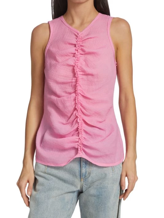 3.1 Phillip Lim Sleeveless Ruched Top 3 3.1 Phillip Lim Sleeveless Ruched Top - Image 3