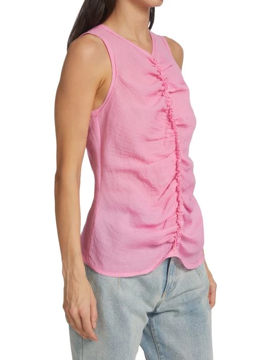 3.1 Phillip Lim Sleeveless Ruched Top 4 3.1 Phillip Lim Sleeveless Ruched Top - Image 4