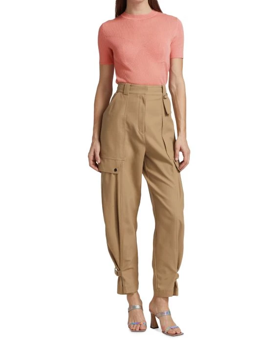 3.1 Phillip Lim Cotton-Blend Rib-Knit Sweater 2 3.1 Phillip Lim Cotton-Blend Rib-Knit Sweater - Image 2