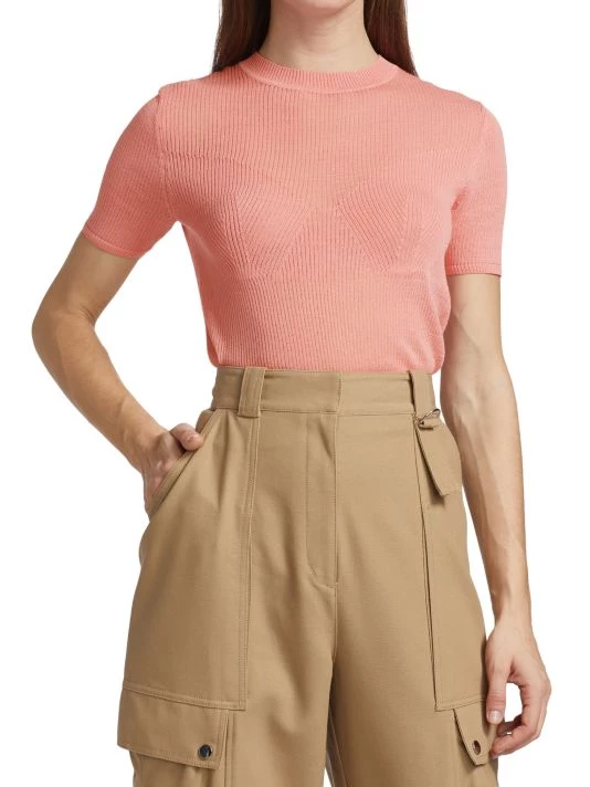 3.1 Phillip Lim Cotton-Blend Rib-Knit Sweater 3 3.1 Phillip Lim Cotton-Blend Rib-Knit Sweater - Image 3