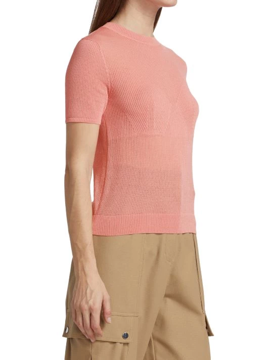 3.1 Phillip Lim Cotton-Blend Rib-Knit Sweater 4 3.1 Phillip Lim Cotton-Blend Rib-Knit Sweater - Image 4