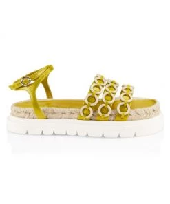 3.1 Phillip Lim Platform Espadrille Sandals Olive