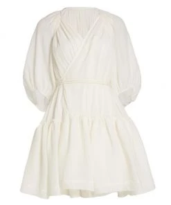 3.1 Phillip Lim Balloon-Sleeve Wrap Dress Orchid