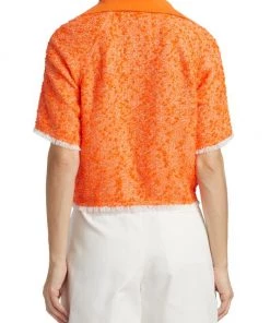 3.1 Phillip Lim Boucle-Knit Cropped Polo Top -See by Chloé And 3.1 Phillip Lim Sales unnamed file 1227