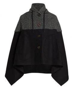 See By Chloé City Pieced Wool Cape