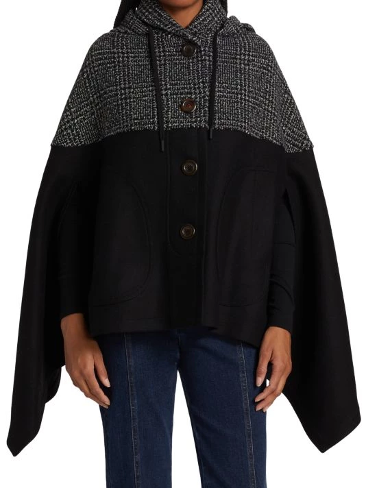 See By Chloé City Pieced Wool Cape 3 See By Chloé City Pieced Wool Cape - Image 3