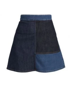 See By Chloé Patchwork Denim Miniskirt