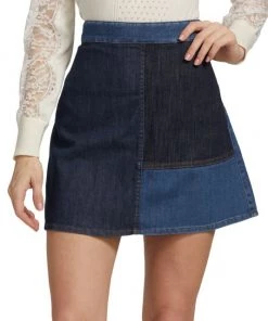 See By Chloé Patchwork Denim Miniskirt -See by Chloé And 3.1 Phillip Lim Sales unnamed file 172