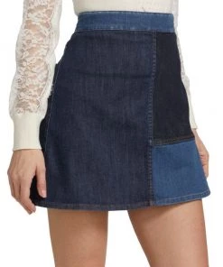See By Chloé Patchwork Denim Miniskirt -See by Chloé And 3.1 Phillip Lim Sales unnamed file 173