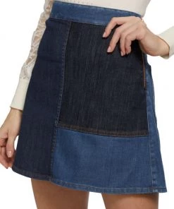 See By Chloé Patchwork Denim Miniskirt -See by Chloé And 3.1 Phillip Lim Sales unnamed file 175