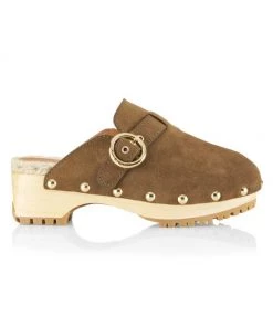 See By Chloé Vivane Leather Platform Slide Sandals