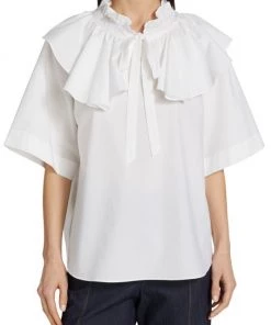 See By Chloé Ruffled Cotton Poplin Blouse -See by Chloé And 3.1 Phillip Lim Sales unnamed file 239