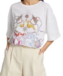 See By Chloé Lovers Printed Cotton T-Shirt -See by Chloé And 3.1 Phillip Lim Sales unnamed file 264