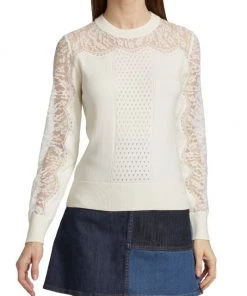 See By Chloé Fantasy Knit Lace Crewneck Sweater -See by Chloé And 3.1 Phillip Lim Sales unnamed file 277