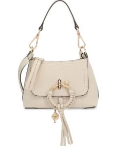 See By Chloé Mini Joan Leather Hobo Bag Creamy Lilac