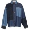 See By Chloé Patchwork Denim Oversized Shacket