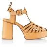 See By Chlo&eacute; Cila Leather Platform Sandals