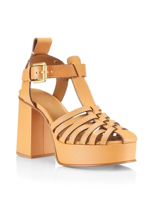 See By Chloé Cila Leather Platform Sandals 2 See By Chloé Cila Leather Platform Sandals - Image 2