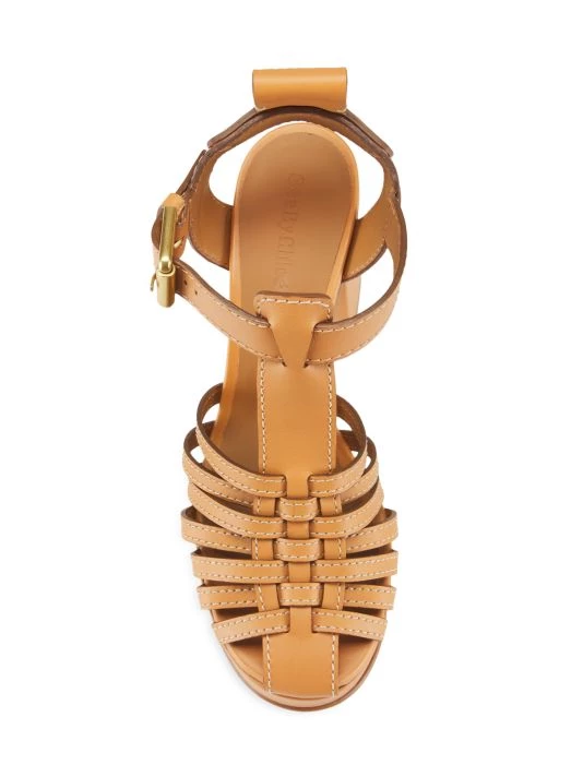 See By Chloé Cila Leather Platform Sandals 5 See By Chloé Cila Leather Platform Sandals - Image 5