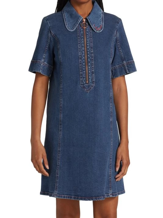 See By Chloé Carryover Stretch Denim Dress 3 See By Chloé Carryover Stretch Denim Dress - Image 3