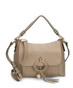 See By Chloé Small Joan Leather Shoulder Bag Motty Grey -See by Chloé And 3.1 Phillip Lim Sales unnamed file 448