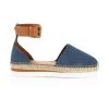 See By Chloé Glyn Leather Ankle-Strap Espadrille Flats