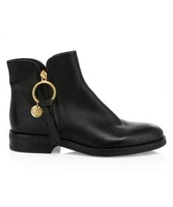 See By Chloé Louise Leather Ankle Boots