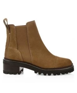 See By Chloé Mallory Leather Lug Sole Chelsea Boots