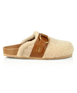 See By Chloé Gema Shearling Driver Slippers