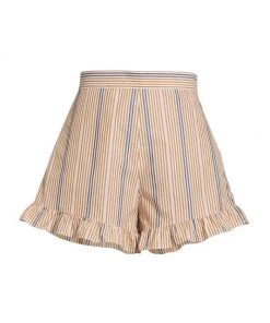 See By Chloé Striped Frill Shorts