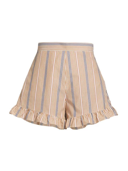 See By Chloé Striped Frill Shorts 1 See By Chloé Striped Frill Shorts