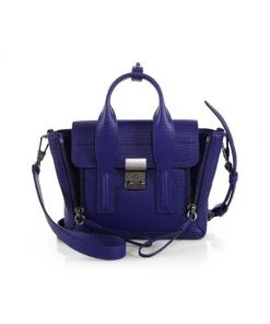 3.1 Phillip Lim Mini Pashli Leather Satchel Cobalt