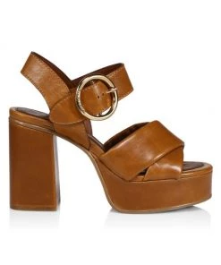 See By Chloé Lyna Leather Platform Sandals