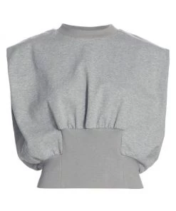 3.1 Phillip Lim French Terry Shirred Top