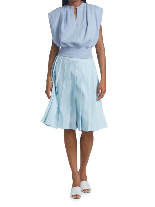 3.1 Phillip Lim Sleeveless French Terry Top Grey Melange 2 3.1 Phillip Lim Sleeveless French Terry Top Grey Melange - Image 2