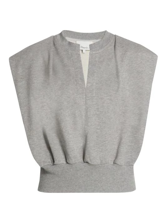 3.1 Phillip Lim Sleeveless French Terry Top Grey Melange 4 3.1 Phillip Lim Sleeveless French Terry Top Grey Melange - Image 4