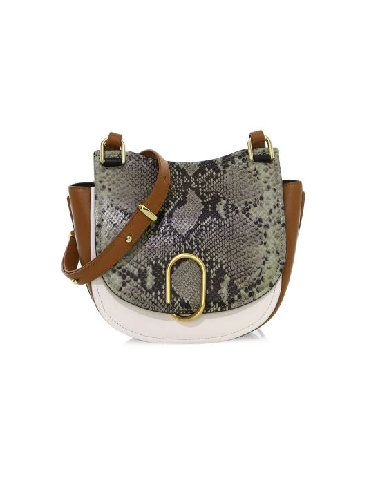 3.1 Phillip Lim Alix Python-Embossed Leather Saddle Bag 1 3.1 Phillip Lim Alix Python-Embossed Leather Saddle Bag
