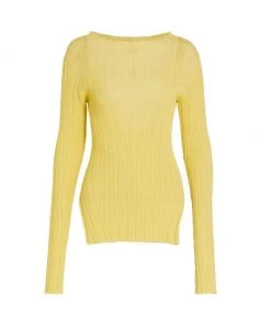 3.1 Phillip Lim Ribbed Stretch Cotton Polo Top