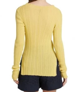 3.1 Phillip Lim Ribbed Stretch Cotton Polo Top -See by Chloé And 3.1 Phillip Lim Sales unnamed file 714