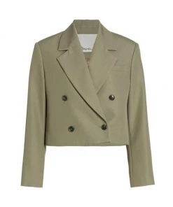 3.1 Phillip Lim Double-Breasted Cropped Wool Jacket