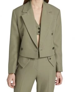 3.1 Phillip Lim Double-Breasted Cropped Wool Jacket -See by Chloé And 3.1 Phillip Lim Sales unnamed file 733