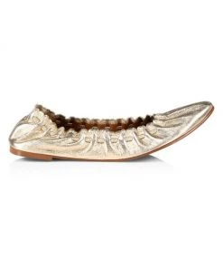 See By Chloé Jane Metallic Leather Ballet Flats