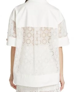3.1 Phillip Lim Eyelet Cotton Camp Shirt -See by Chloé And 3.1 Phillip Lim Sales unnamed file 784