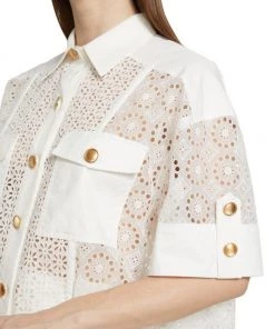 3.1 Phillip Lim Eyelet Cotton Camp Shirt -See by Chloé And 3.1 Phillip Lim Sales unnamed file 785