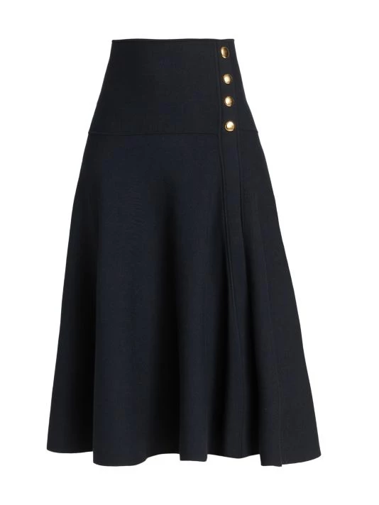 3.1 Phillip Lim Milano Techno Knit Flare Midi-Skirt Midnight 4 3.1 Phillip Lim Milano Techno Knit Flare Midi-Skirt Midnight - Image 4