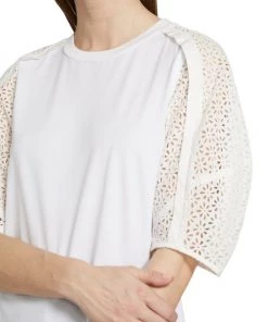 3.1 Phillip Lim Broderie Anglaise Cotton Combo T-Shirt -See by Chloé And 3.1 Phillip Lim Sales unnamed file 817